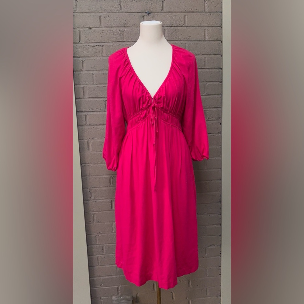 Universal Thread Fuchsia Linen blend Dress M